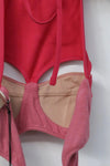 OUDE WAAG hollow hanging neck corset OW-23SS AS05 pink